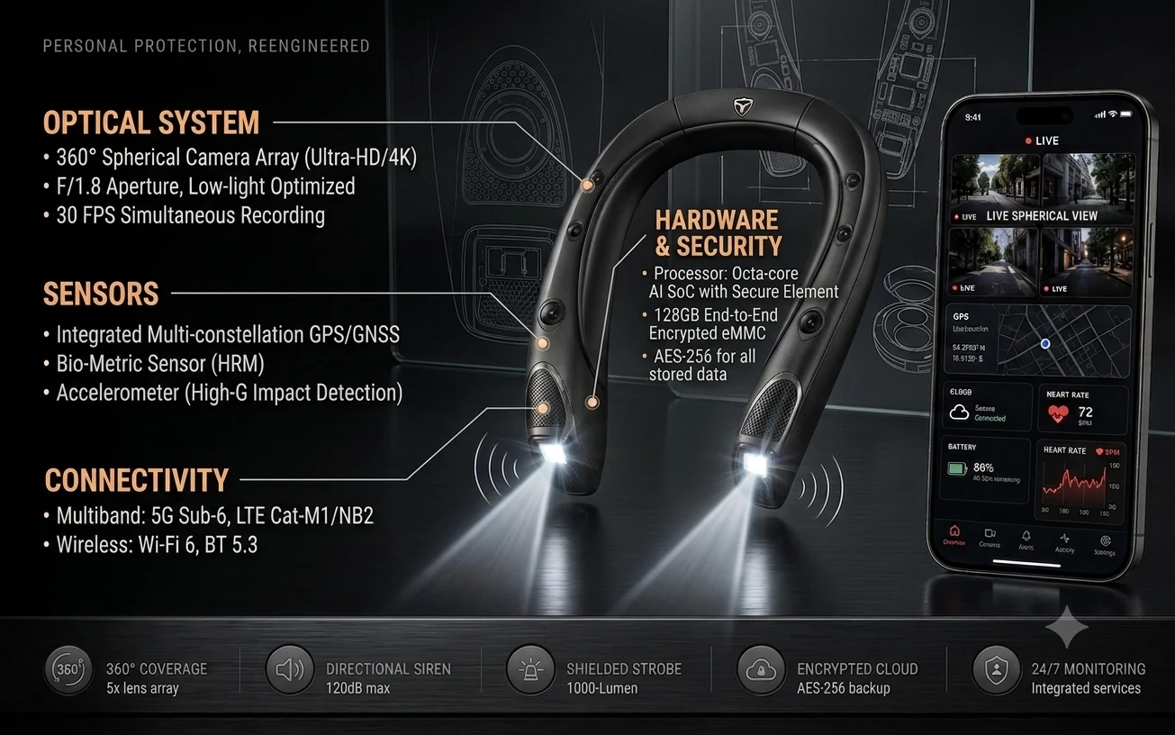 360 degree Smart Body Guard evidence system
